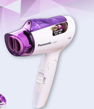 松下（Panasonic）電吹風機大功率高速大風力速干折疊便攜 送老婆女友負離子吹發(fā)護發(fā)電吹風筒EH-NE11-V